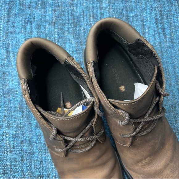 Merrell Veranda Cloudy Brown Leather Booties - Picture 4 of 9